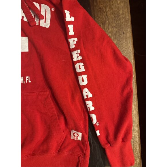 Official Lifeguard Newport Beach CA Hoodie Red Men’s Small Licensed - Picture 2 of 9